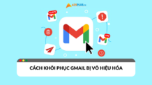 Khôi phục Gmail bị vô hiệu hóa