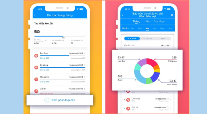 Tổng quan app quản lý chi tiêu