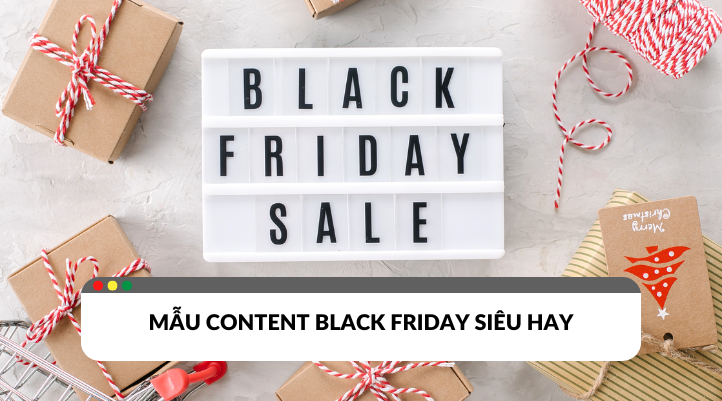 Mẫu content Black Friday cho từng ngành