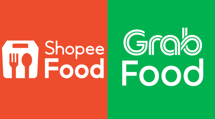 Sàn Shopee Food và Grab Food 