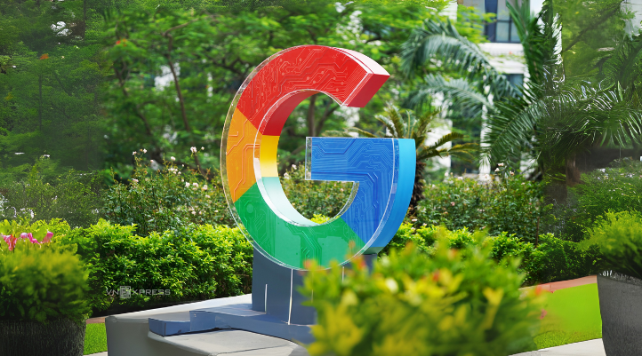 Logo Google xuất hiện tại quận 1, dự đoán là nơi trụ sở chính thức đặt tại Việt Nam