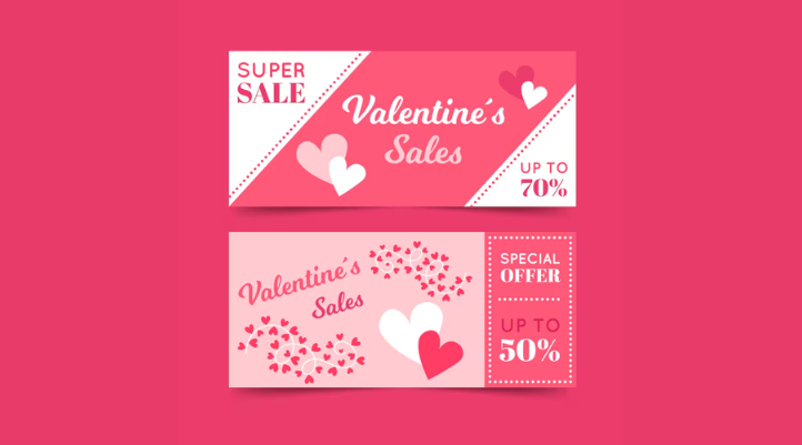 Tặng các voucher khuyến mãi dịp Valentine