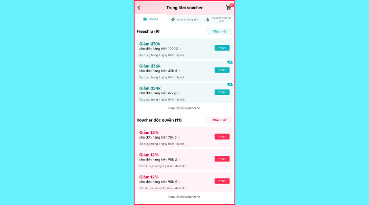 Phân biệt các loại mã giảm giá TikTok Shop