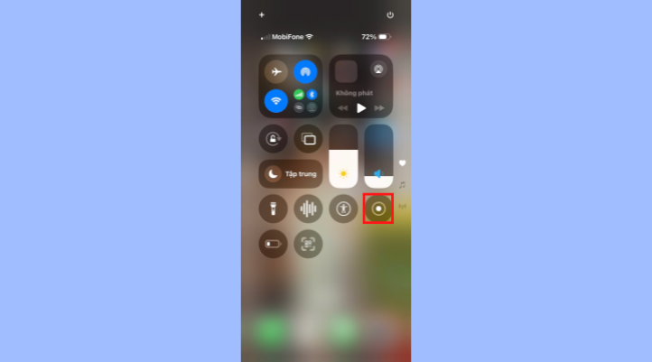 Biểu tượng quay màn hình trên các dòng điện thoại Iphone
