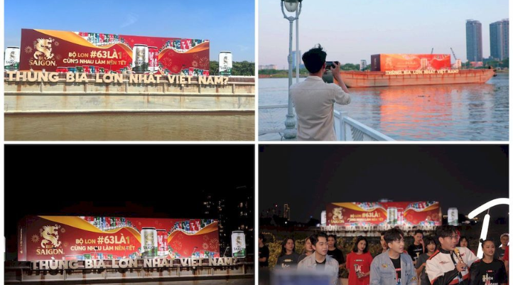 Chiến dịch quảng cáo OOH của Bia Saigon đã làm dậy sóng các nền tảng social