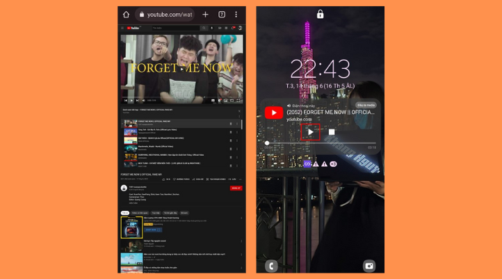 Cách bật nhạc trên android