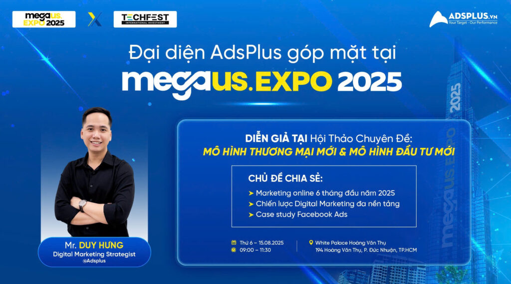 Adsplus có mặt tại Mega Us Expo 2025 - Triển lãm doanh nghiệp Hàn - Việt với quy mô khủng