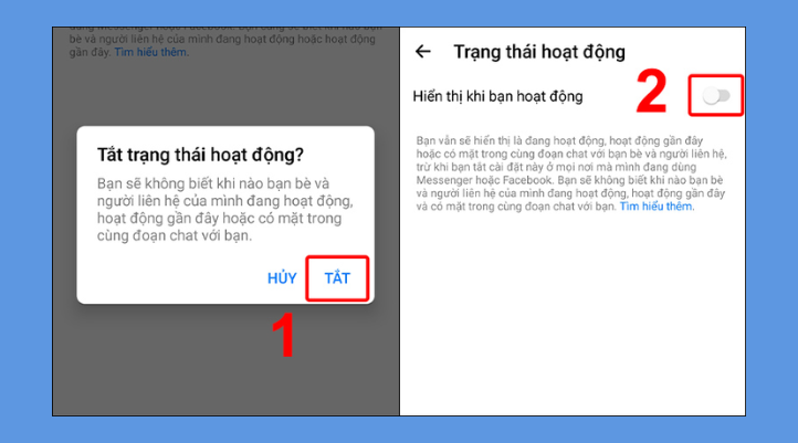 Nhấn TẮT để hoàn tất thao tác