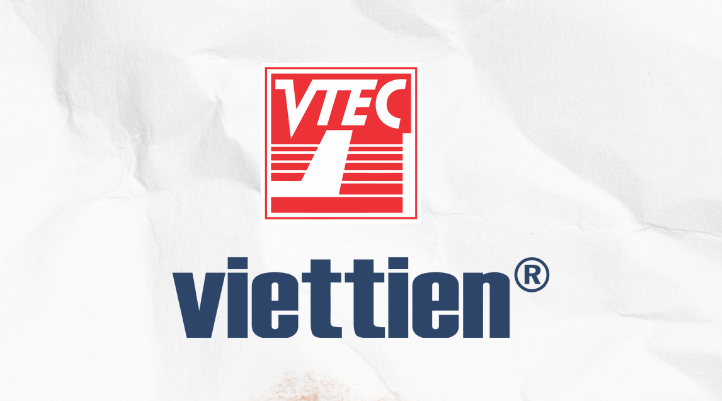 Việt Tiến - Thương hiệu lâu đời trong ngành dệt may, logo mang lại cảm giác uy tín, đáng tin cậy