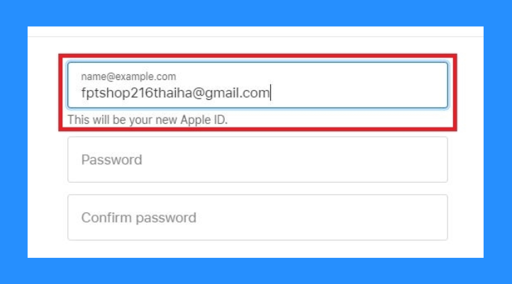 Bước 3: Điền đầy đủ thông tin cá nhân như Họ, Tên và Ngày sinh. Tại mục tên tài khoản, bạn nhập địa chỉ Gmail của mình