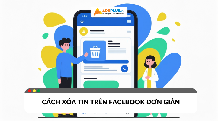 Xóa tin trên facebook đơn giản