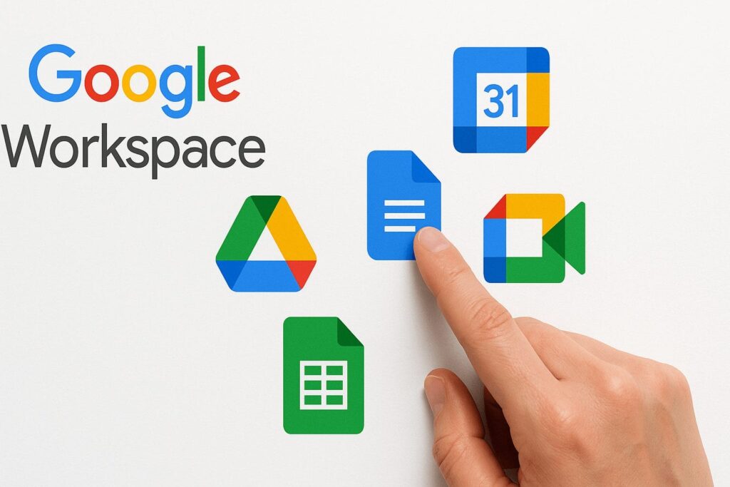 Tính năng nổi bật của Google Workspace là gì – Tích hợp ứng dụng, hỗ trợ làm việc nhóm, bảo mật dữ liệu và mở rộng linh hoạt.
