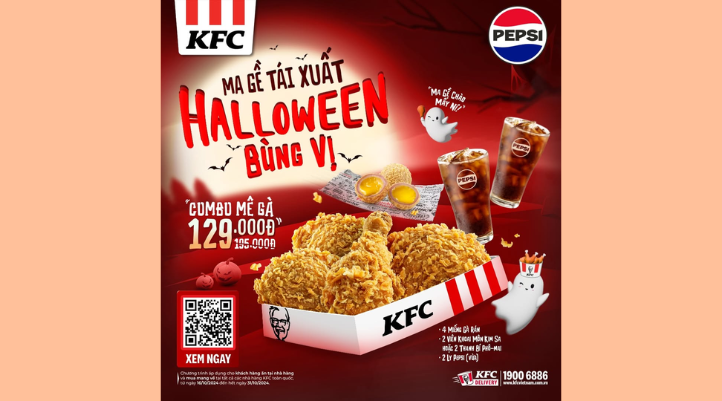 Ví dụ như “Ma gề mê gà” (Gà rán KFC),