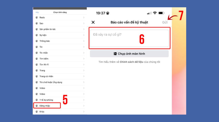 Bạn truy cập Trung tâm trợ giúp Facebook. Tiếp đến, bạn tìm kiếm “Báo cáo tài khoản bị hack” để nhận hướng dẫn phục hồi từ Facebook.