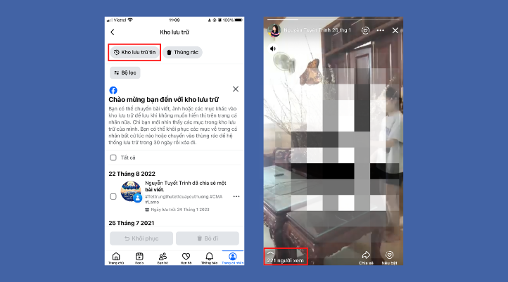 Ngay khi Story mở ra, danh sách người xem sẽ hiển thị ở cột bên phải, trong phần Chi tiết về tin.