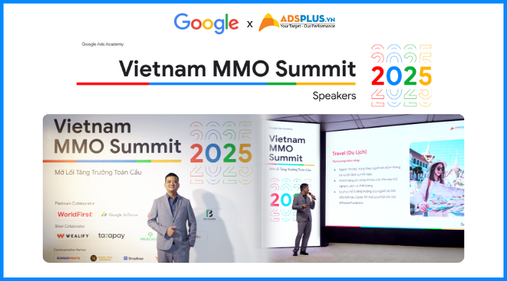 Đại diện Adsplus chia sẻ về Affiliate Marketing - Tạo d&ograve;ng tiền to&agrave;n cầu tại Google Vietnam MMO Summit 2025