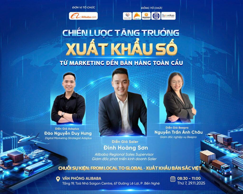 [TP.HCM] Workshop &ldquo;Chiến lược tăng trưởng xuất khẩu số - Từ Marketing đến B&aacute;n h&agrave;ng To&agrave;n cầu&rdquo;