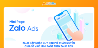 Zalo cập nhật quy định về phân quyền chia sẻ vào Mini Page trên Zalo Ads