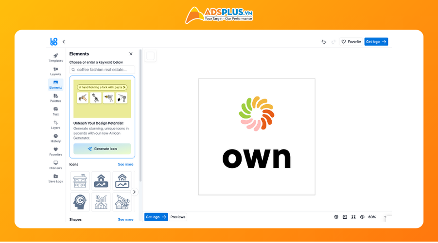Bước 3: Tiếp đến, bạn chọn các biểu tượng, từ khoá liên quan đến brand của mình. Sau đó, nền tảng sẽ yêu cầu cung cấp các thông tin về bạn để tối ưu trải nghiệm cho các bước tiếp theo.