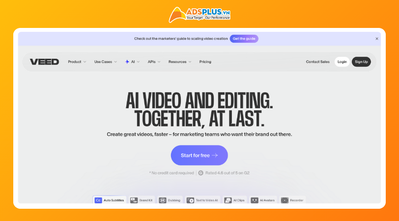 VEED.IO: Nền tảng tạo và chỉnh sửa video trực tuyến