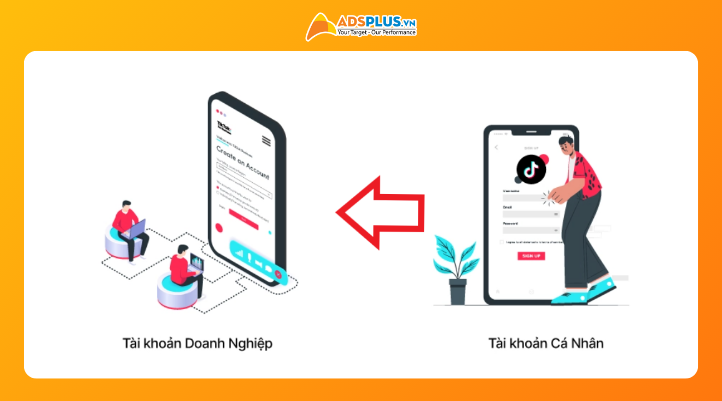 Tôi có thể chuyển đổi tài khoản cá nhân sang tài khoản doanh nghiệp không?