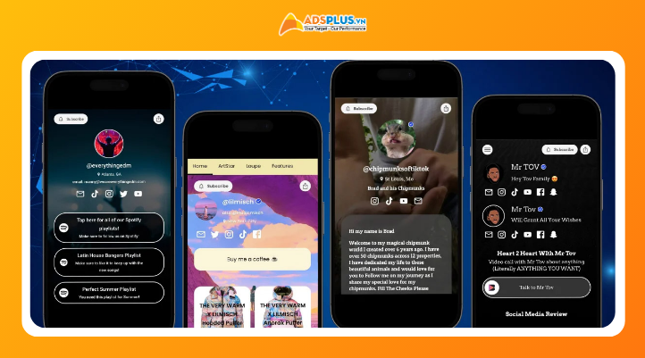 Beacons AI là nền tảng link bio tích hợp AI dành cho creator