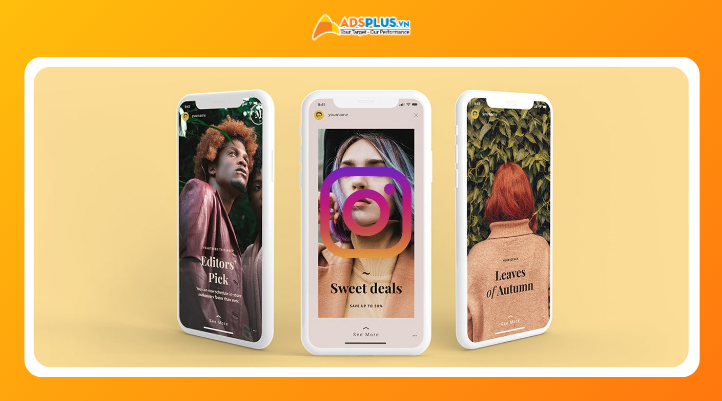 Ví dụ cách tạo template trên Instagram với bố cục, màu sắc và font chữ thống nhất.