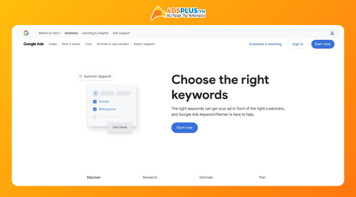 Google Keyword Planner là công cụ hoàn toàn miễn phí từ Google.
