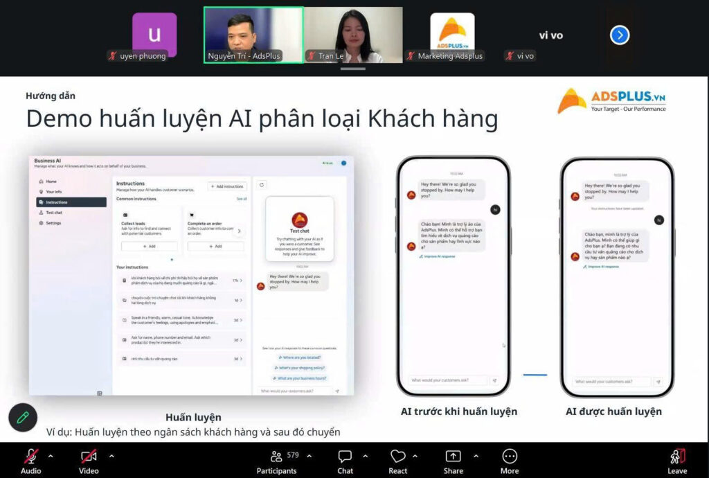 Webinar đầu ti&ecirc;n về Meta Business AI: AdsPlus c&ugrave;ng Meta h&eacute; lộ c&aacute;ch doanh nghiệp tự động h&oacute;a tư vấn
