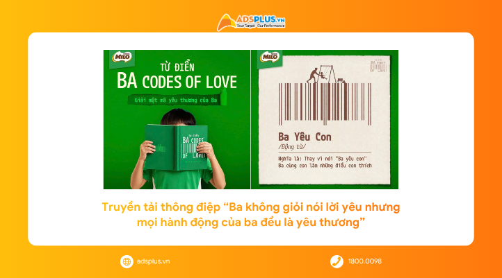 Chiến dịch &ldquo;Ba Codes Of Love&rdquo; của MILO tạo được sự đồng cảm trong thời đại &ldquo;miễn nhiễm&rdquo; quảng c&aacute;o