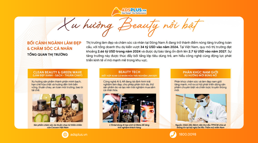 Cải tiến chiến lược Social Media ng&agrave;nh Beauty 2026: C&ocirc;ng nghệ, bền vững v&agrave; s&aacute;ng tạo l&ecirc;n ng&ocirc;i