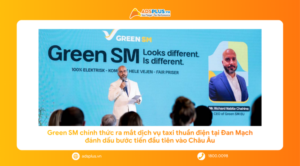 Green SM ra mắt dịch vụ taxi điện tại Đan Mạch, đ&aacute;nh dấu bước tiến đầu ti&ecirc;n v&agrave;o Ch&acirc;u &Acirc;u