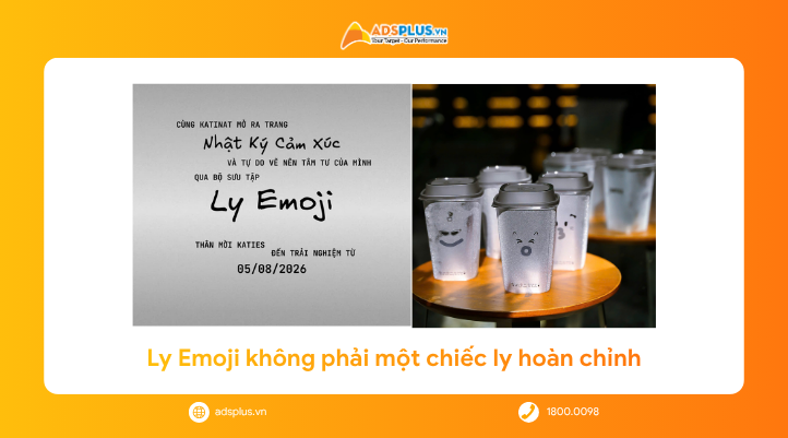 Katinat và Ly Emoji: Khi bao bì không còn là thiết kế, mà trở thành trải nghiệm