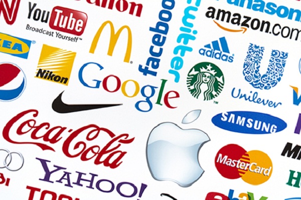 Kiev, Ukraine - February 21, 2012 - A logotype collection of well-known world brand's printed on paper. Include Google, Mc'Donald's, Nike, Coca-Cola, Facebook, Apple, Yahoo, Nikon, YouTube, Adidas, Amazon.com, Unilever, Twitter, Mastercard, Samsung, Canon and Starbuck's logos.